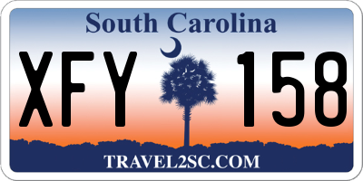 SC license plate XFY158