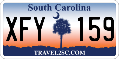 SC license plate XFY159