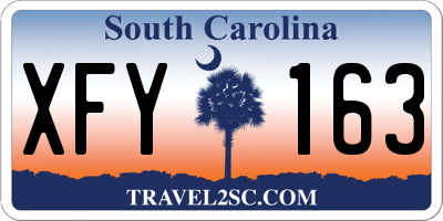 SC license plate XFY163