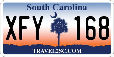 SC license plate XFY168