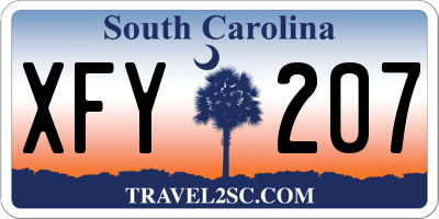 SC license plate XFY207