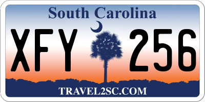 SC license plate XFY256