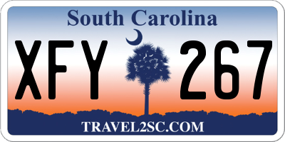 SC license plate XFY267