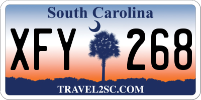 SC license plate XFY268