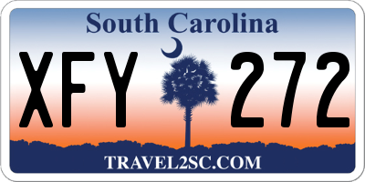 SC license plate XFY272