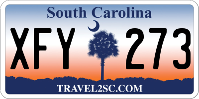 SC license plate XFY273