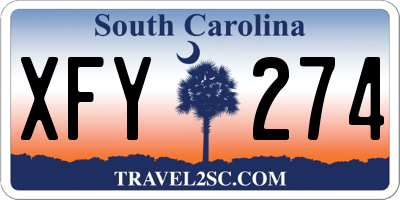 SC license plate XFY274