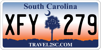 SC license plate XFY279