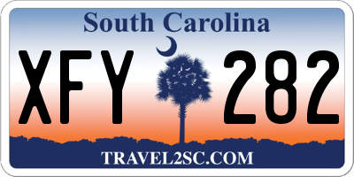 SC license plate XFY282