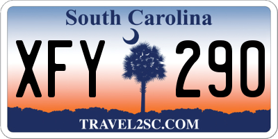 SC license plate XFY290