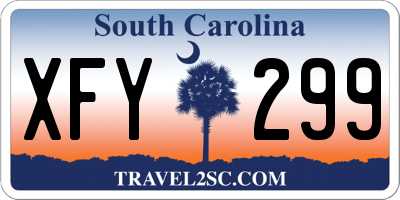 SC license plate XFY299