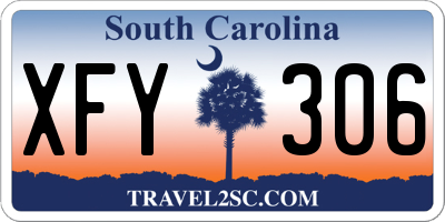 SC license plate XFY306