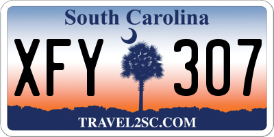 SC license plate XFY307