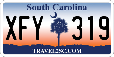 SC license plate XFY319