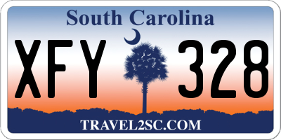 SC license plate XFY328