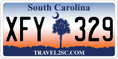 SC license plate XFY329