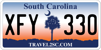 SC license plate XFY330