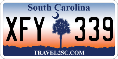 SC license plate XFY339