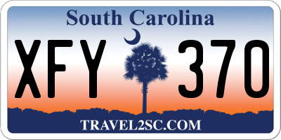 SC license plate XFY370