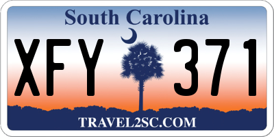 SC license plate XFY371