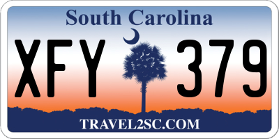 SC license plate XFY379