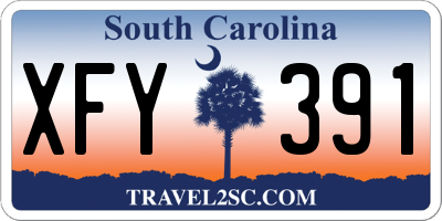 SC license plate XFY391