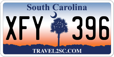 SC license plate XFY396
