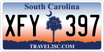 SC license plate XFY397