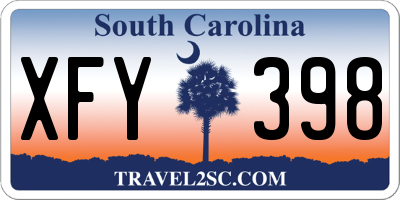 SC license plate XFY398