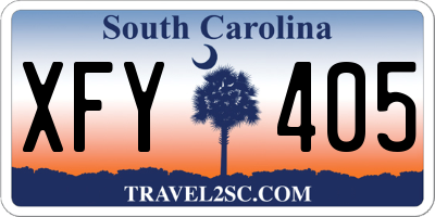 SC license plate XFY405