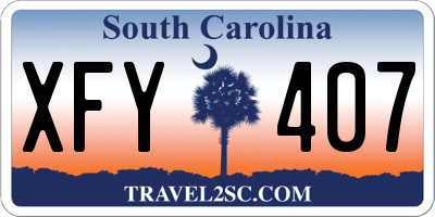 SC license plate XFY407