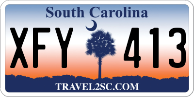 SC license plate XFY413