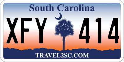SC license plate XFY414