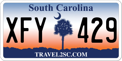 SC license plate XFY429