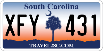 SC license plate XFY431