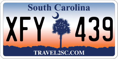 SC license plate XFY439