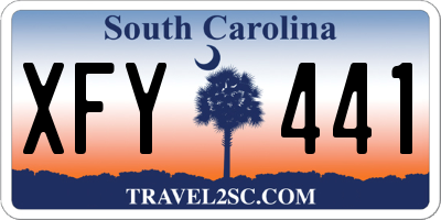 SC license plate XFY441