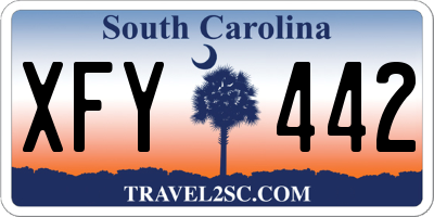 SC license plate XFY442