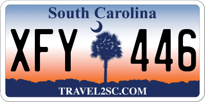SC license plate XFY446