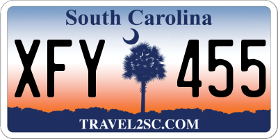 SC license plate XFY455