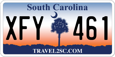 SC license plate XFY461