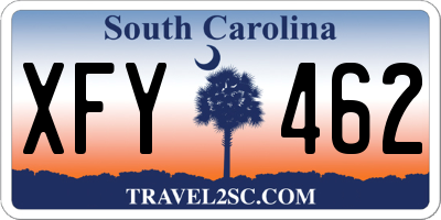 SC license plate XFY462
