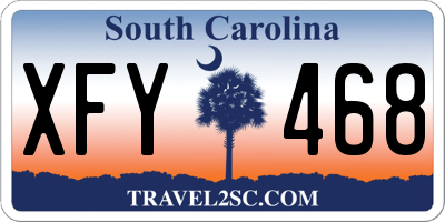 SC license plate XFY468