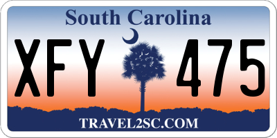 SC license plate XFY475
