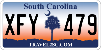 SC license plate XFY479