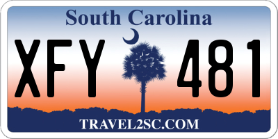 SC license plate XFY481