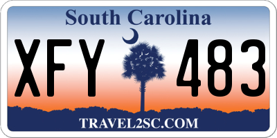 SC license plate XFY483