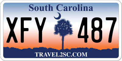 SC license plate XFY487