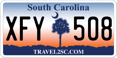 SC license plate XFY508