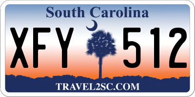 SC license plate XFY512